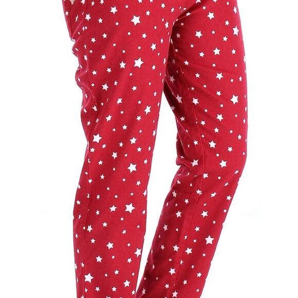 PajamaMania Flannel Long Sleeve Button-Down Pajamas (313) - Picture 4 of 5